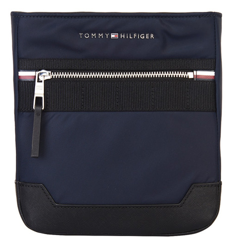 Bolsa Bandolera Tommy Hilfiger Para Hombre Am0am11570 Acabado de los herrajes Repreve Color Azul oscuro Color de la correa de hombro Azul oscuro Diseño de la tela Liso