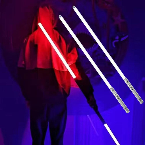 Espada Rgb 2 En 1 Con Luz Que Cambia De Color, 2 Unidades Y