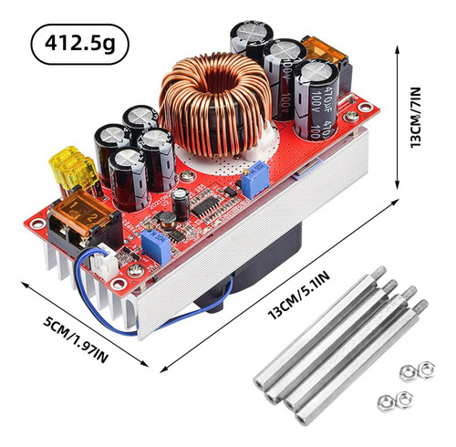 1800w - Conversor Boost 40a Tensão Ajustável 10-60v To-fs