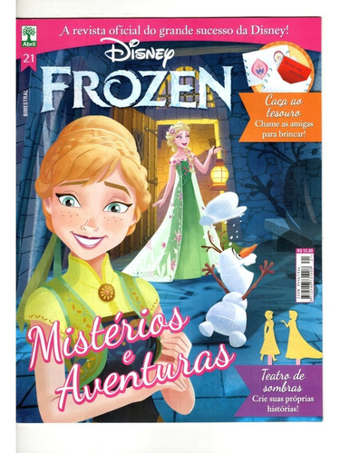 Revista Princesa Frozen Disney  Mistérios E Aventuras N° 21 