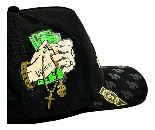 Vago Style Luxury Gorra Artesanal Ng Gamuza Visera Curva