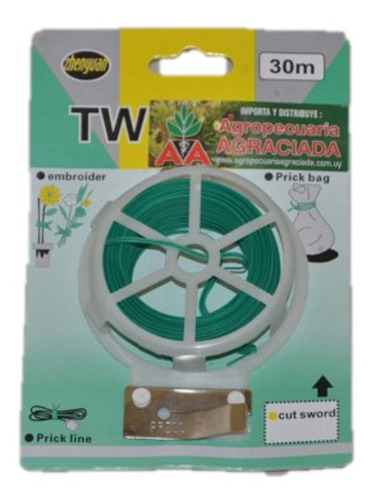 Imagen 1 de 4 de Cinta Para Atar Plantas Amarra De 30 Mts