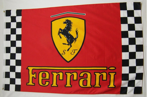 Banderas Fórmula Uno Escudería Ferrari 152x91 Cm