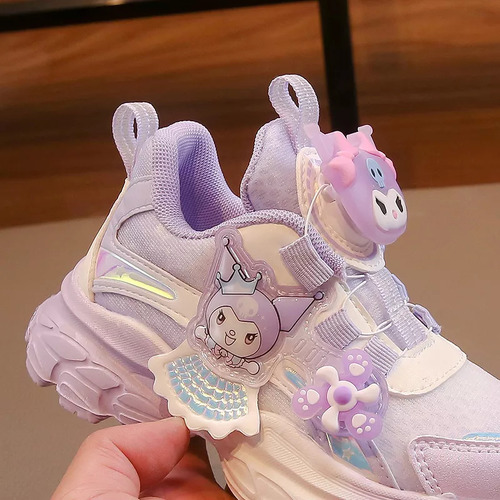 Zapatos Casuales Kuromi Para Niños, Flexibles Y En Forma De