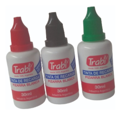 18 Tinta Para Marcador De Pizarra Blanca Trabi  X 30ml  C/u 