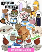 Comprar Stickers Calcos - Varios Diseños - Plancha -mate Termo Compu