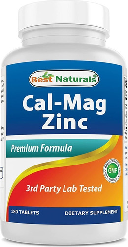 Best Naturals | Cal-mag Zinc | 180 Tablets