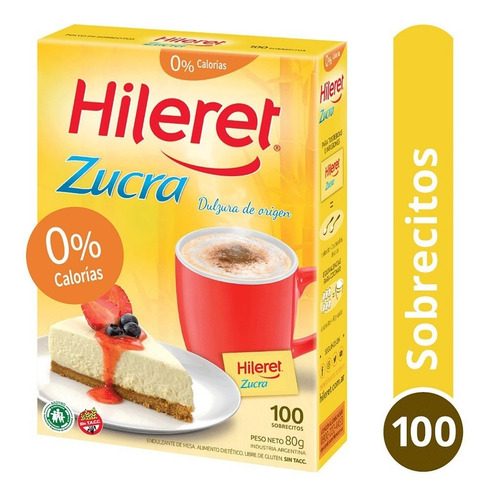Edulcorante Hileret Zucra 100 Sobres