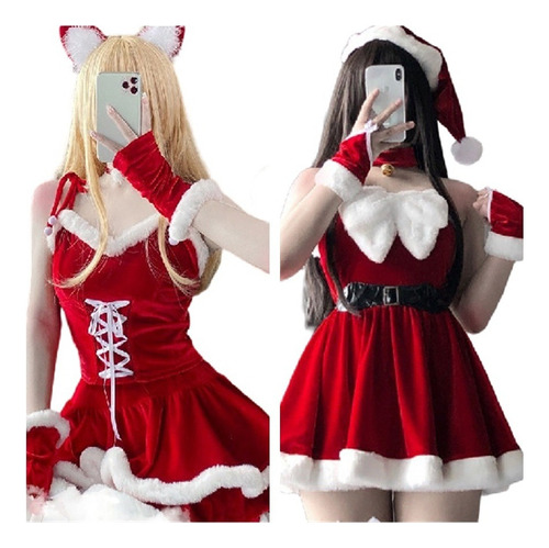 Disfraz Vestido Con Cintura Sexy De Conejo De Navidad