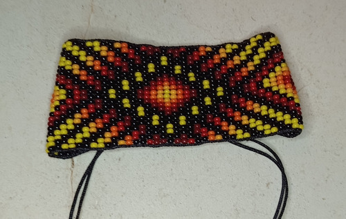 Pulsera Huichol Ajustable De Chaquira Colores 6 Cm 15 Cm