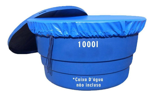 Capa Para Caixa D'água 1000l Redonda Em Lona Anti Impurezas