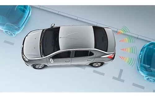 Parking Sensor Kit de sensor de estacionamento para carro Visor de LED  automático para carro 4 sensores para todos os carros Sistema de  estacionamento