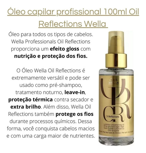 Wella Enrich Nutição Oil Reflections Nutrição Suaves Luminos