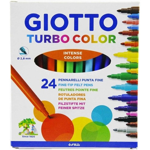 Marcador Fino Giotto Color X 24