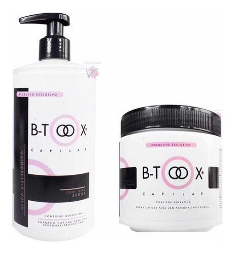 Kit B-toox Capilar Shampoo + Crema Ácido Hialurónico
