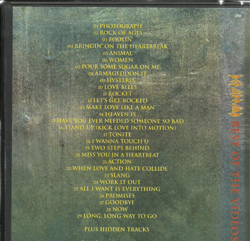 Def Leppard | Best Of The Videos (Usado)