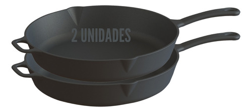 Kit 2 Frigideiras De 14cm Ferro Fundido Para Servir Na Mesa