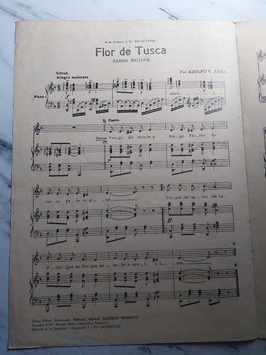 Imagen 10 de 10 de Antiguas Partituras Folclóricas Vidala Zambas Ian 500