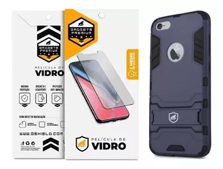 Capa Armor iPhone 6 Plus E Pelicula Vidro Double Protection