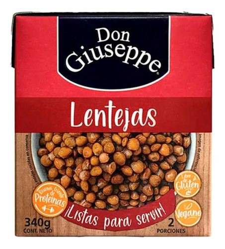 Lentejas Listas 340gr Libre De Gluten
