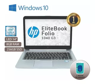 Laptop Hp Elitebook Folio 1040 G3 / I5 De 6th° / 8gb / 256gb