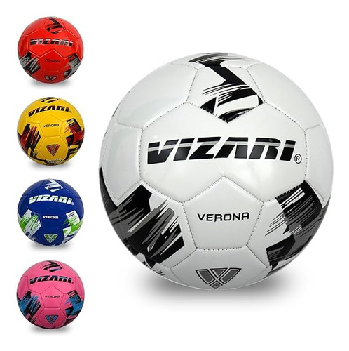 Vizari 'verona' Soccer Ball Silencio Para Niños Y Adultos (3