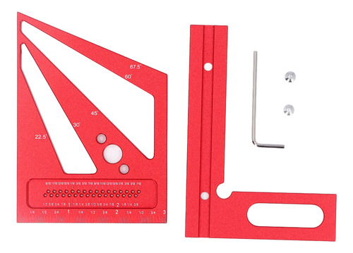 Regla De Medición De Carpintería Angular Multifuncional