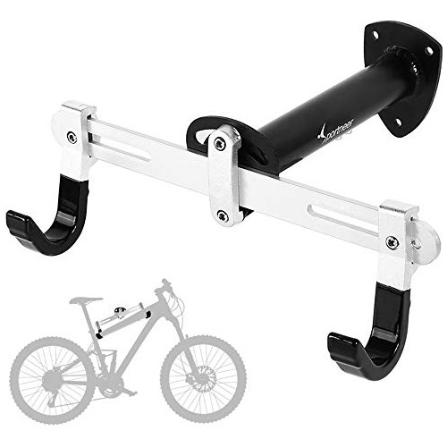 Bicicleta De Montaje Pared Horizontal De Metal Ajustabl...