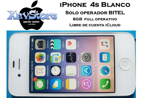 iPhone 4s 8gb Blanco Bitel