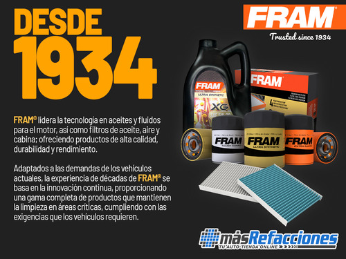 Caja Aceite Mineral Fram 25w50 Api Sl 12pzas De 946ml