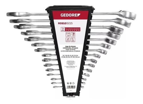 Jogo De Chave Combinada 6 A 32mm 15 Peças Gedore Red