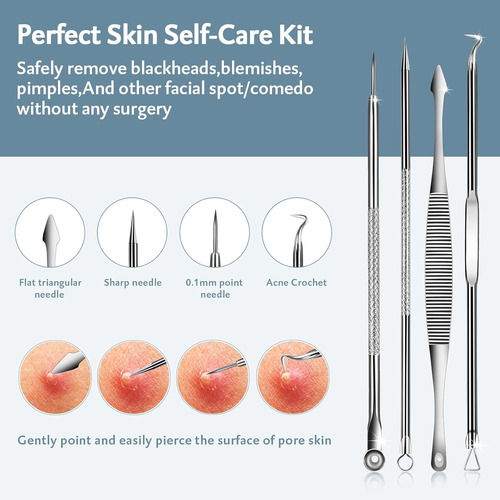 Menoly Kit De Herramientas Para Quitar Espinillas, 10 Piezas