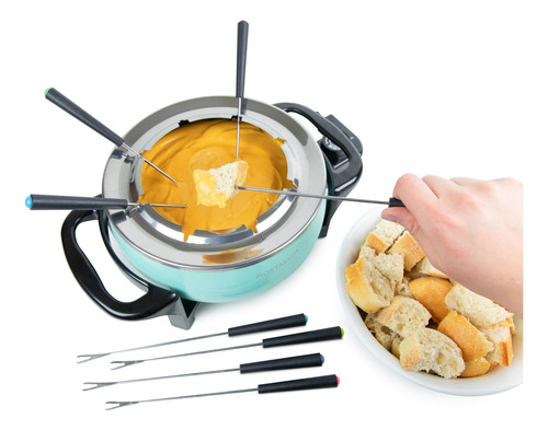 Set De Ollas Eléctricas Para Fondue Nostalgia, 12 Tazas Con