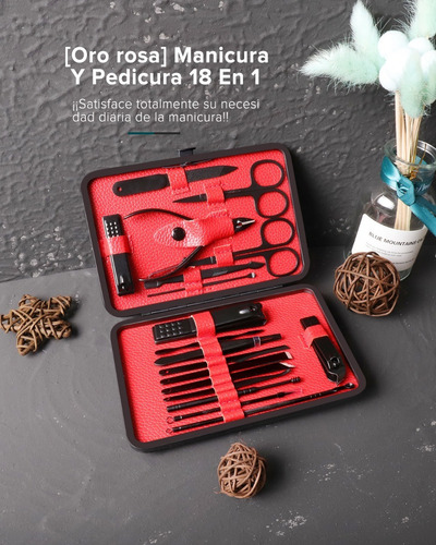 Imagen 2 de 10 de Manicura Y Pedicura, Lonk Set Manicura Multifuncional 18 Pcs
