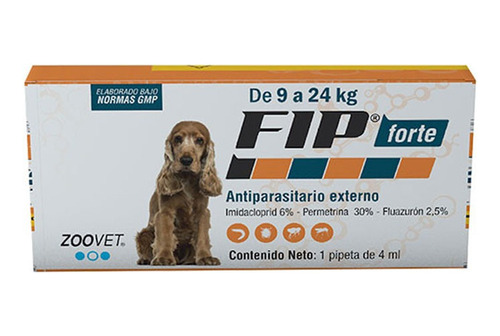 Antipulgas F.i.p. Forte Para Perros De 9 A 24kg