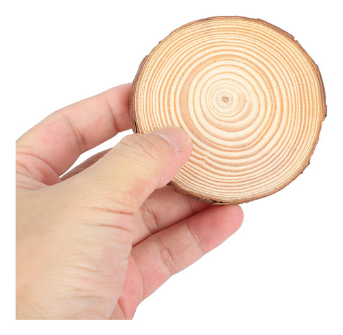 Rebanadas De Madera Natural, Troncos Redondos De Pino, Manua
