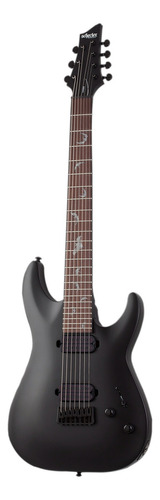 Guitarra Eléctrica Schecter Damien-7 Negro Satinado Color Satin black Material del diapasón Rosewood Orientación de la mano Diestro