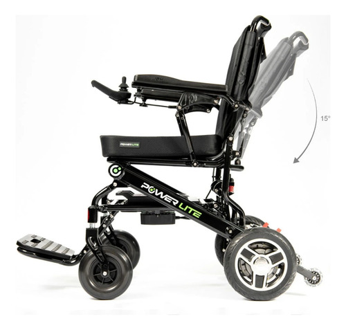 Cadeira De Rodas Motorizada Compact In Dobrável + Controle Cor Preto/cinza