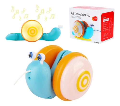 Juguete Infantil Con Forma De Caracol Rastrero Con Luces Y M