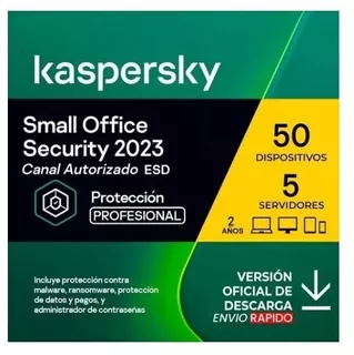 Antivirus Small Office Kaspersky 50 Pcs 5 Servidores 2 Años