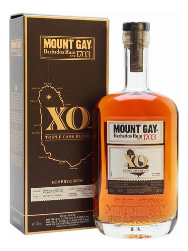 Ron Mount Gay Barbados Est 1703 Xo Triple Cask Goldbottle
