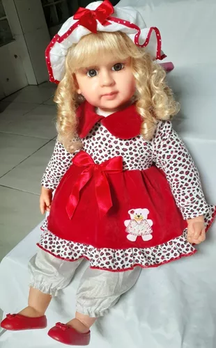 Boneca Baby Grande com Roupa de Fada Madrinha Realista - Chic