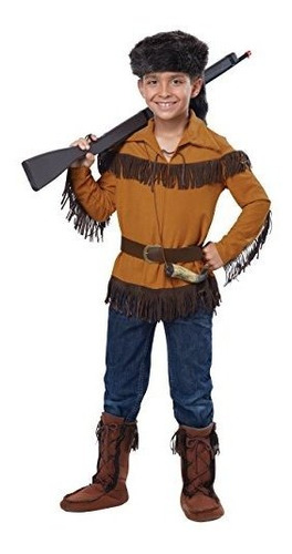 Disfraces California Frontier Boy - Davy Crockett Traje Boy,