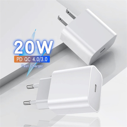 Fonte Carregador Turbo Celular Usb Tipo C Branco 20w Ios