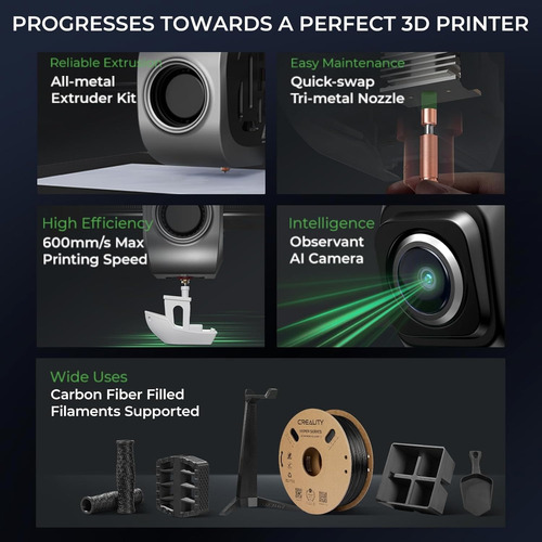 Impresora 3d Creality K1c De 600 Mm/s Con Cámara Ai