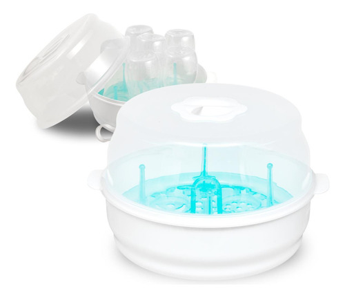 Esterilizador eléctrico para bebé Buba Esterilizador de mamadeira para microondas - buba branco
