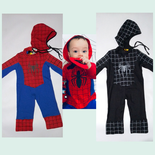 Gran Disfraz Spiderman Niño Bebé 2 Diseños Talla 2 Calidad 