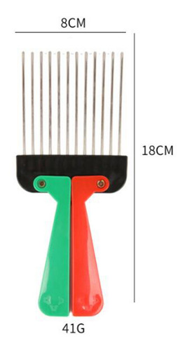 Puño Negro Afro Pick Peine Peinado B