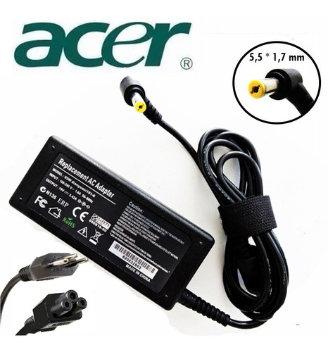 Fonte Carregador - Notebook  Acer Aspire E11 Es1 111 C8zf