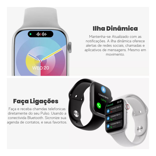 Smartwatch Série 10 2025 - Compatível Com iPhone E Android -